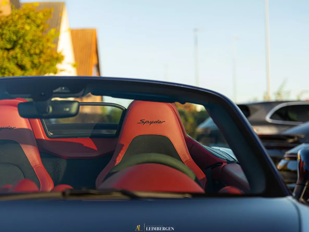 Interieur Porsche 718 Boxster Spyder